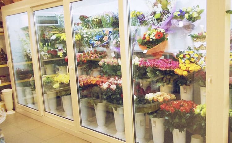 Охлаждение цветочного магазина